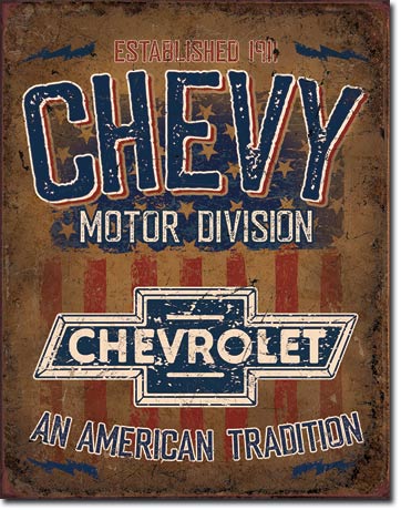 Chevy - American Tradition Tin Sign