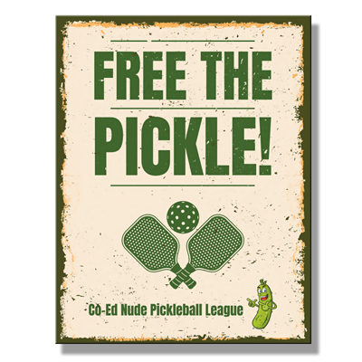 Free The Pickle Tin Sign