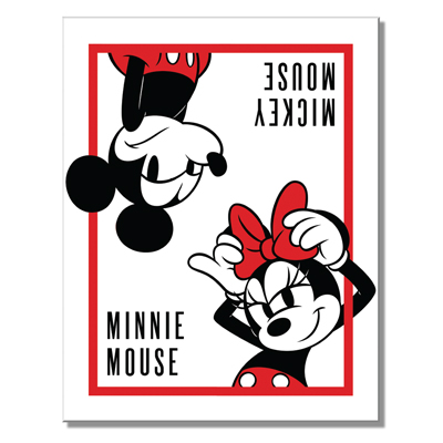 Mickey Mouse/Minnie Mouse Tin Sign