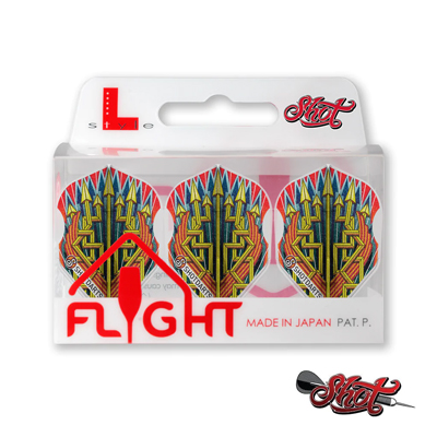 Shot L-Style EZ L3 Shape Roman Empire legion Dart Flight Set