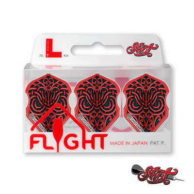 Shot L-Style EZ L3 Shape Warrior Kapene Dart Flight Set