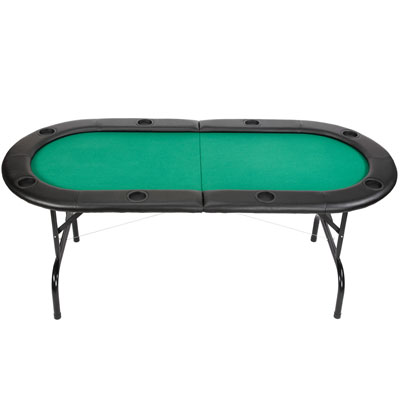 7' Folding Texas Hold'em Table with Folding Legs