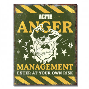 Anger Management Tin Sign