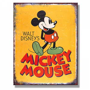 Mickey Mouse Tin Sign