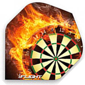 I-Flights - Dartboard with Flames