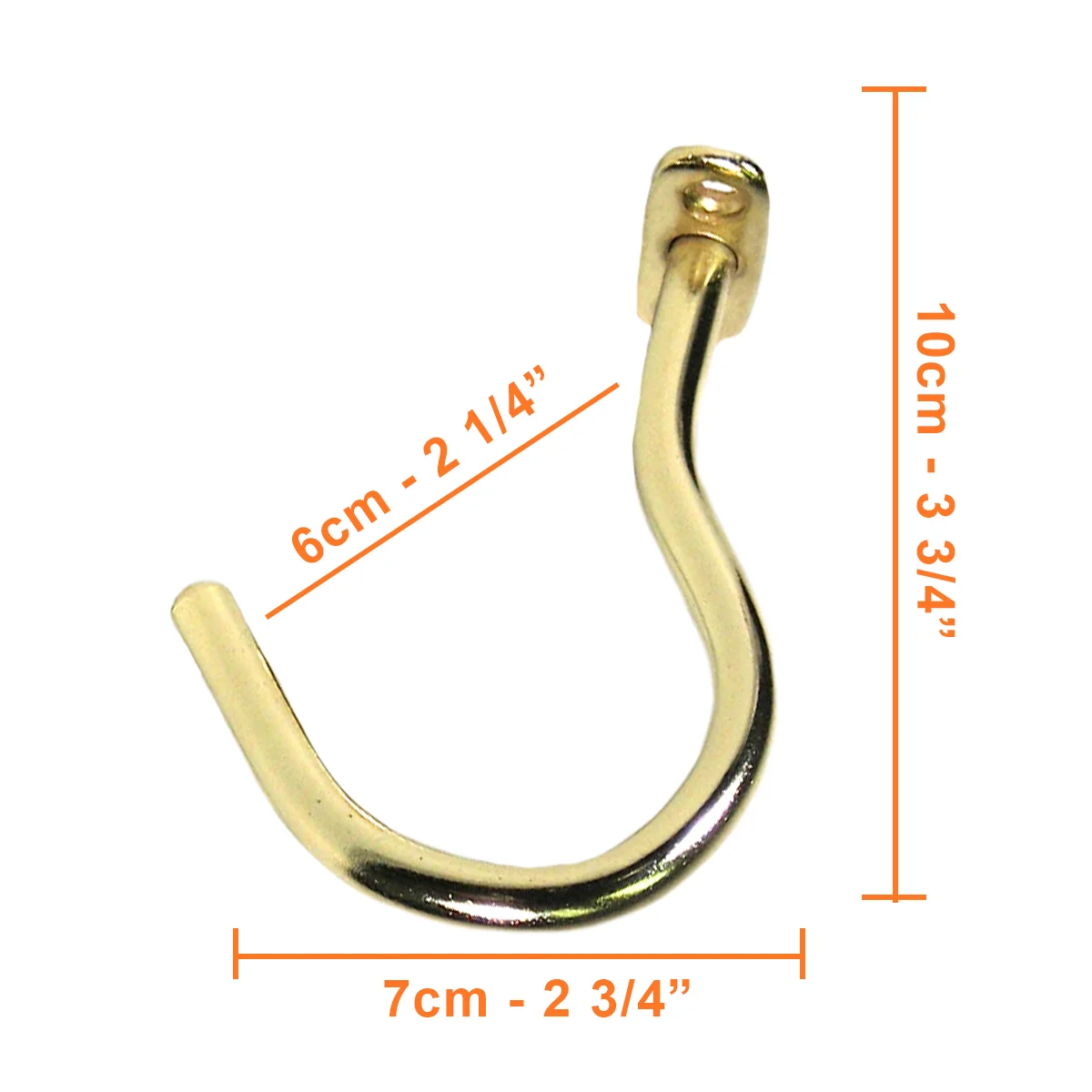 Under Hang Brass Hook