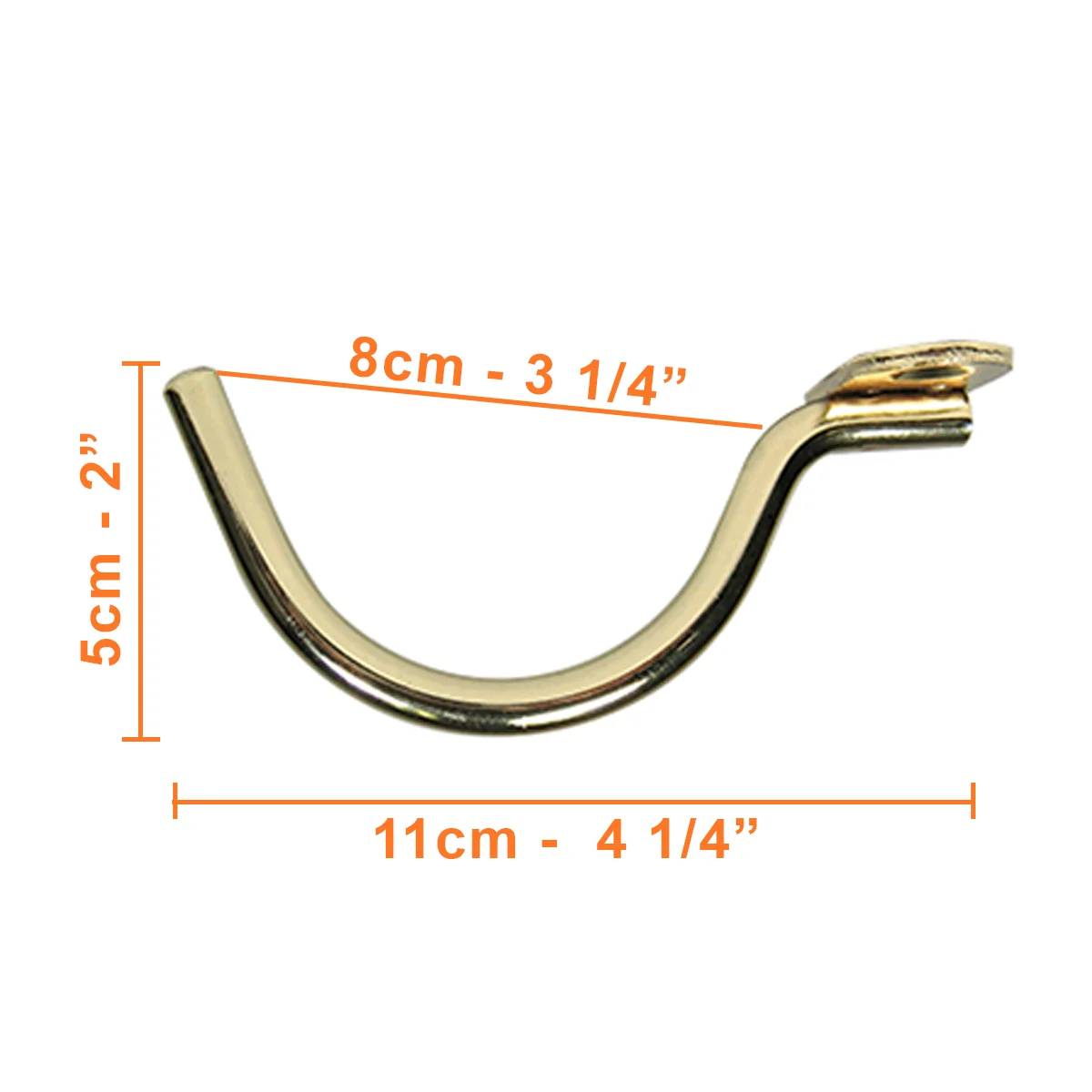 Side Hang Small Brass Hook