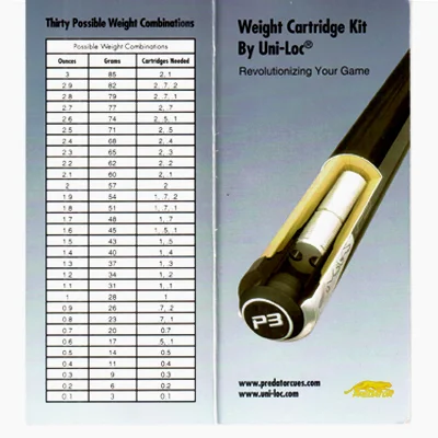 Predator Uni-Loc Weight Cartridge Kit