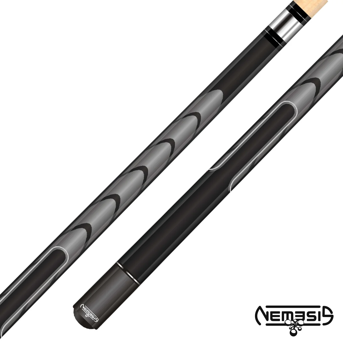 Nemesis Sportec D3 Charcoal Metallic Pool Cue