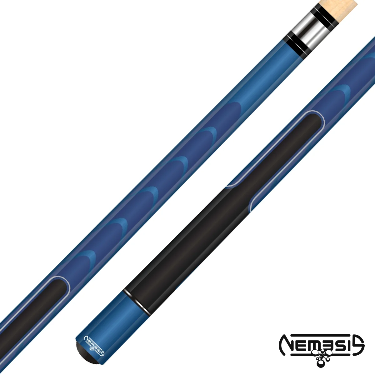 Nemesis Sportec D2 Blue Metallic Pool Cue