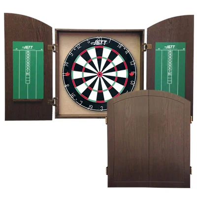 Jett Traditional Wood Veneer Dart Cabinet - Espresso