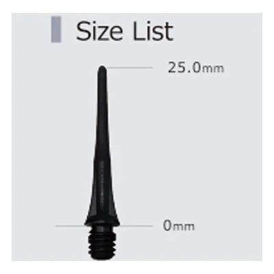 Cosmo Fit Point Plus 50 Soft-Tip Dart Points - Black