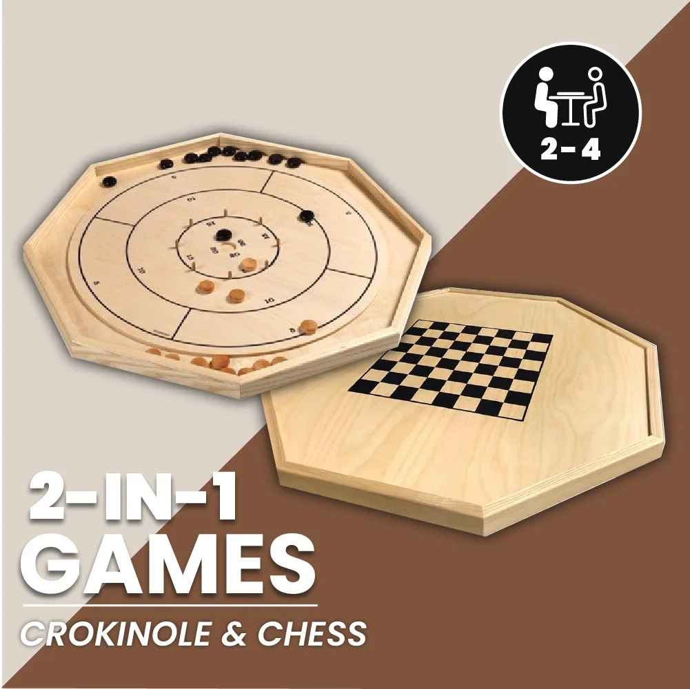 Deluxe Ash Crokinole Board