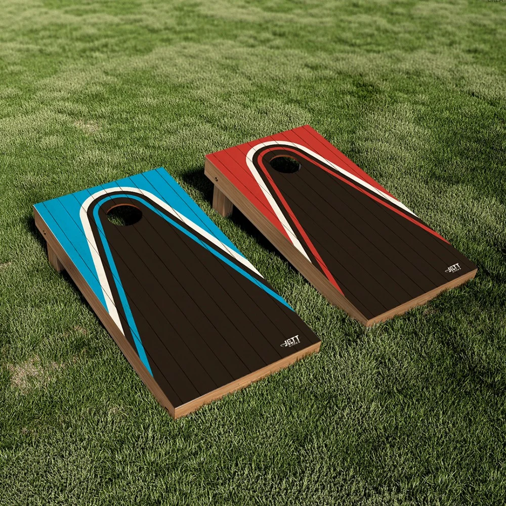 Jett Tournament Cornhole Boards - Sport Blue / Red