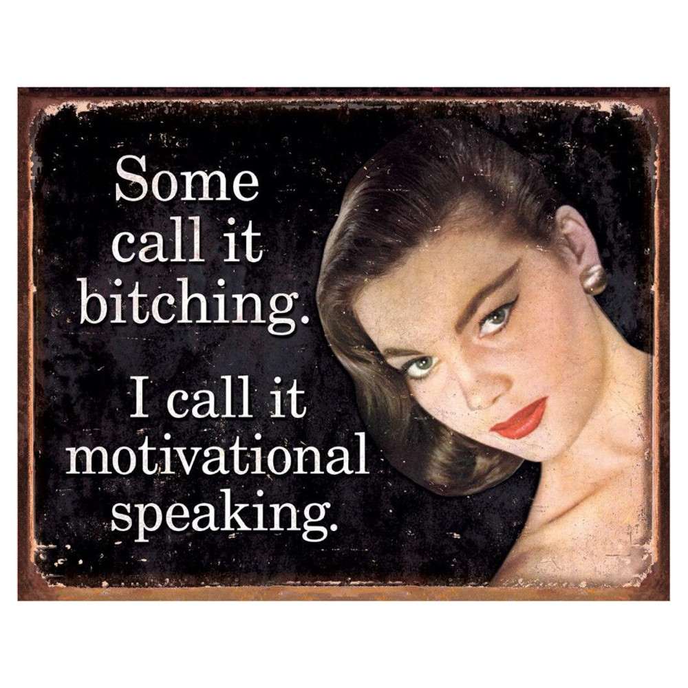 Ephemera - Motivational Speaking - Rectangular Tin Sign