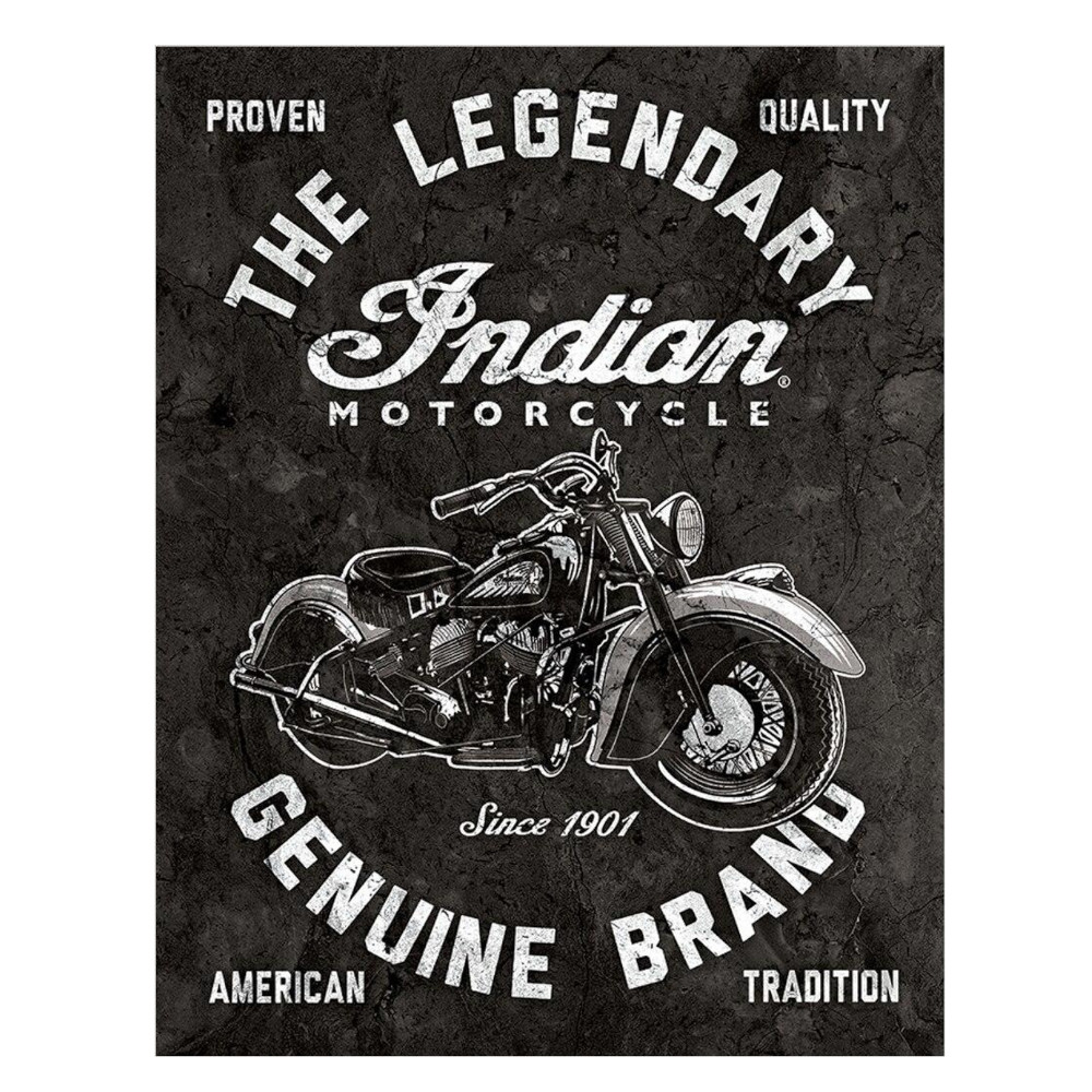 Indian Motorcycles - Legendary - Rectangular Tin Sign