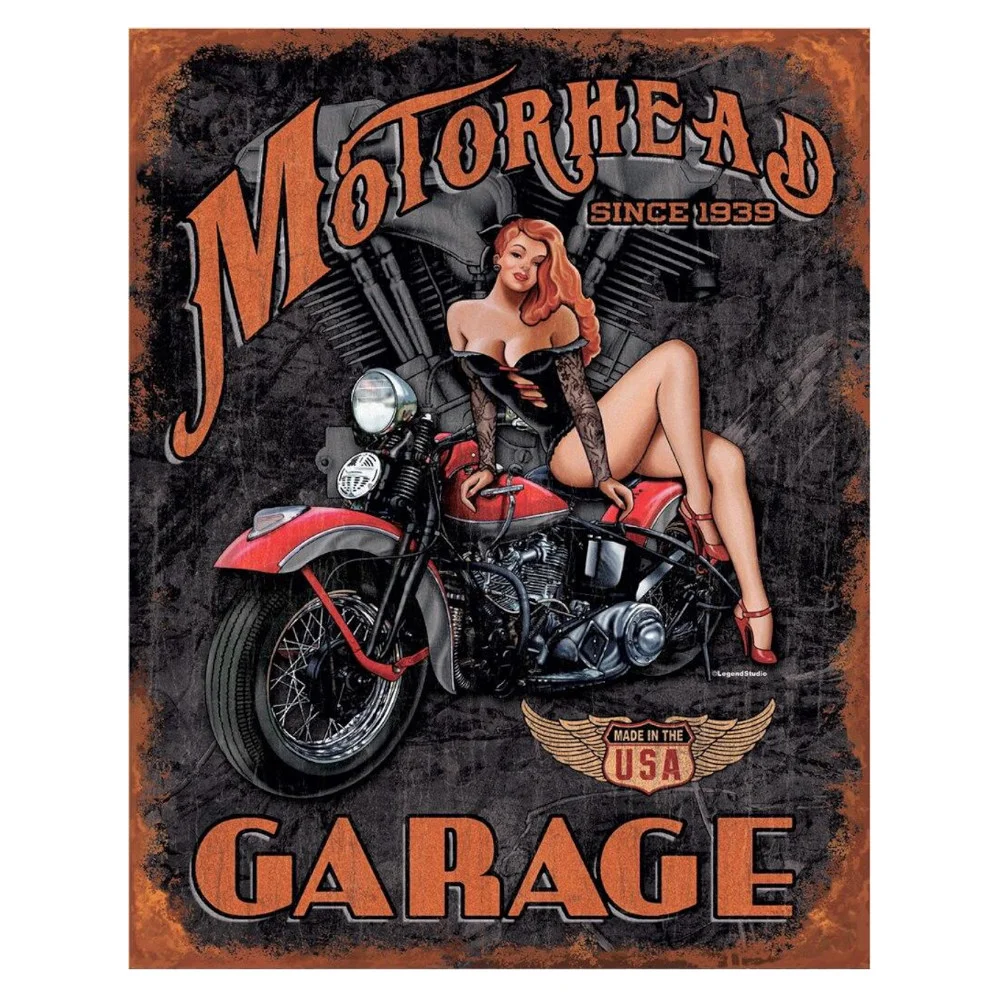 Legends - Motorhead Garage - Rectangular Tin Sign