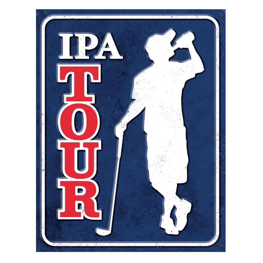 IPA Tour - Rectangular Tin Sign