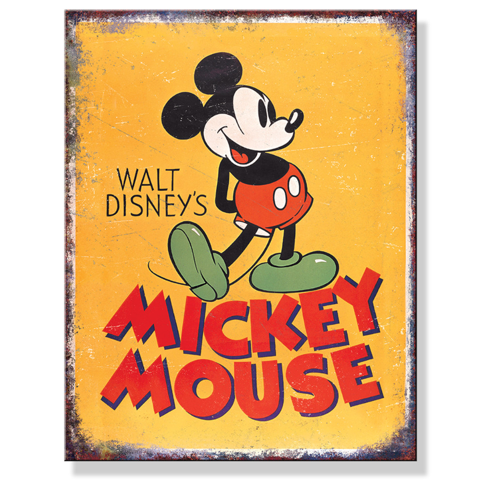Disney Mickey Mouse - Poster - Rectangular Tin Sign