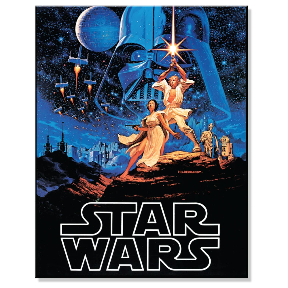 Star Wars Poster (Hildebrandt) - Rectangular Tin Sign