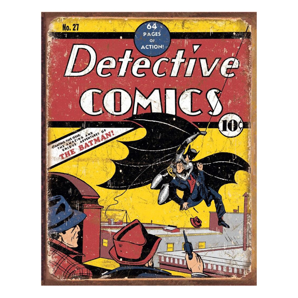 Detective Comics No27. - Rectangular Tin Sign