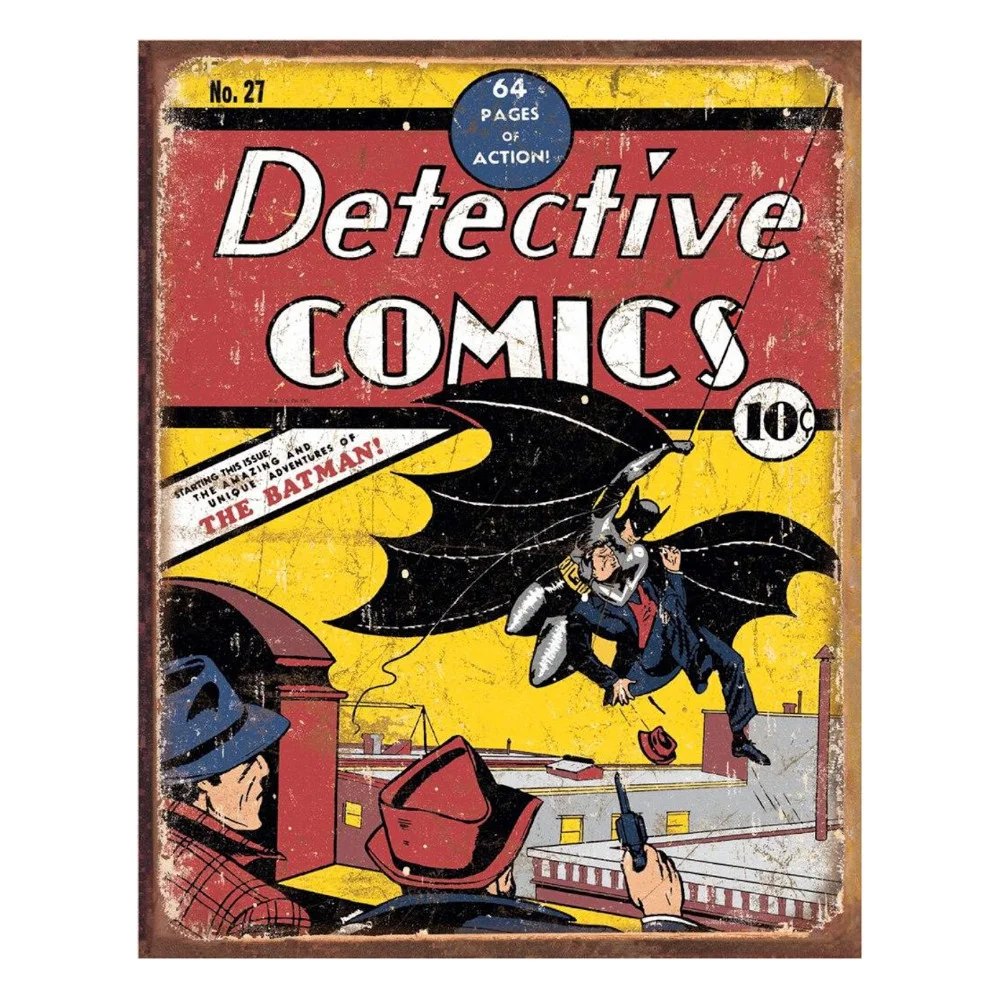 Detective Comics No27. - Rectangular Tin Sign