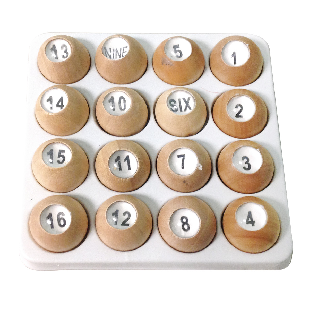 Wooden Pea Pool Tally Balls