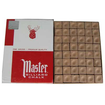 Master Chalk Gold Cue Chalk - 144 Box