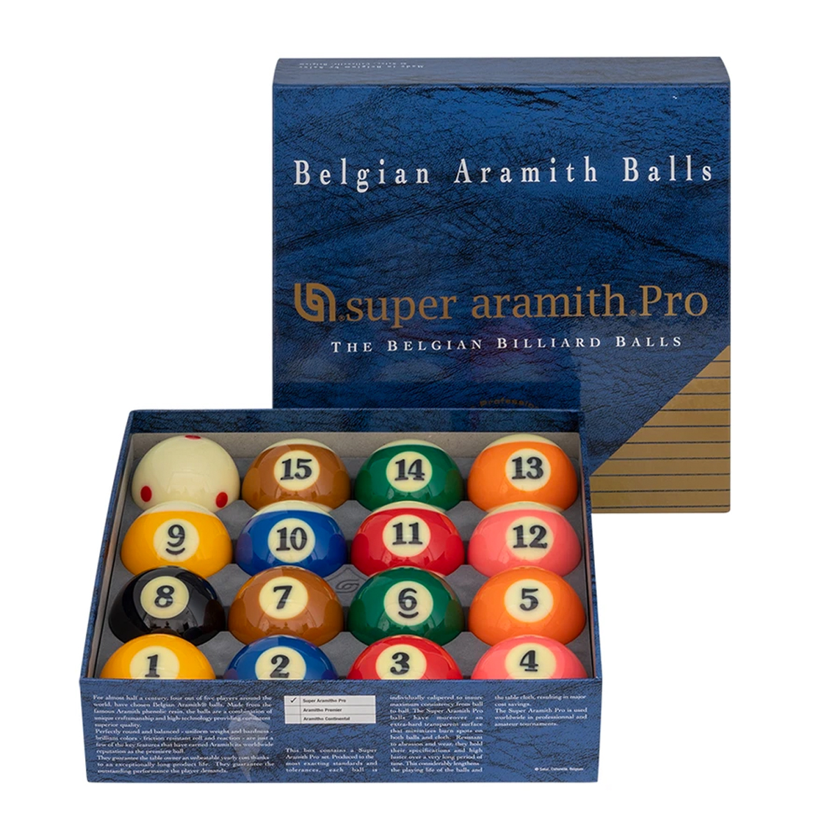 Aramith Super Aramith Pro Cup TV Pool Ball Set - 2 1/4in