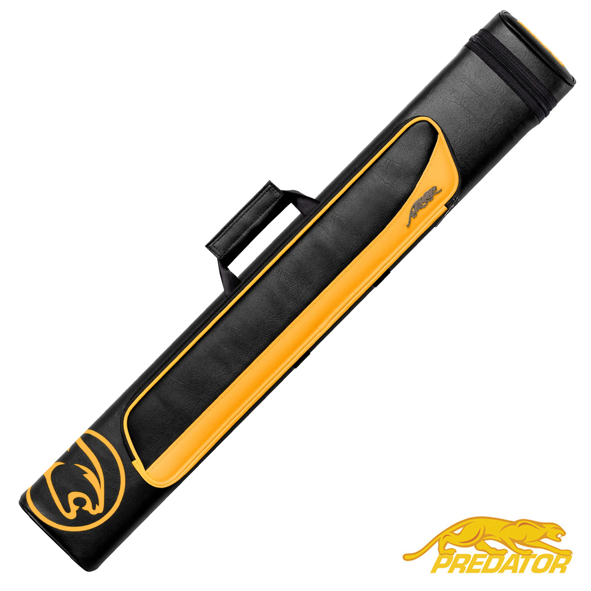Predator Roadline Black/Yellow Hard Pool Cue Case - 2 Butts x 4 Shafts