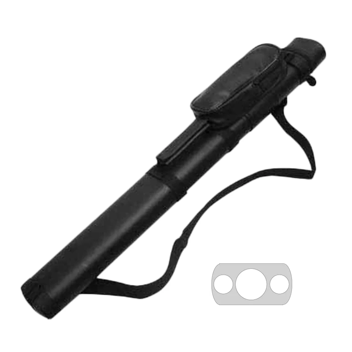 Oval 1B/2S Hard Cue Case