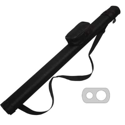 Oval Soft Touch Black 1B/1SCue Case