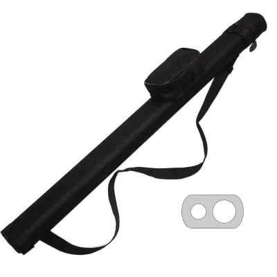 Oval Soft Touch Black 1B/1SCue Case