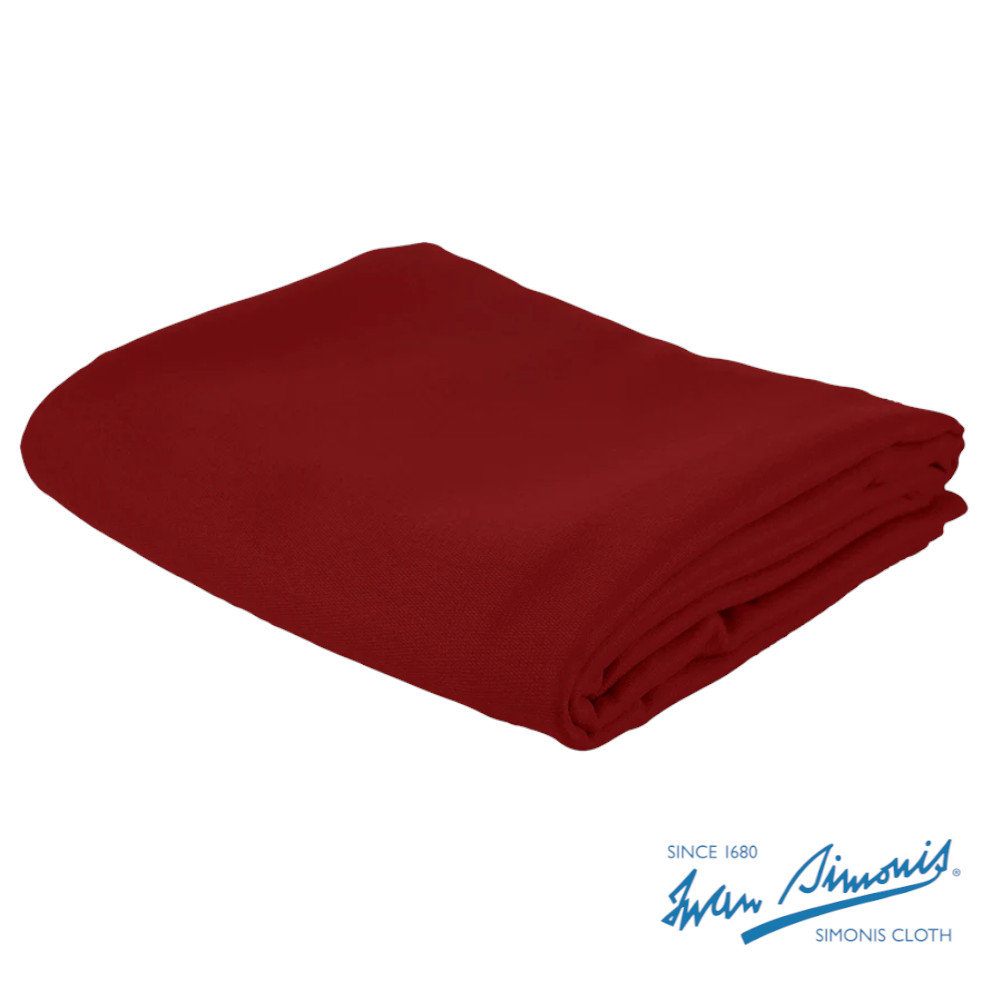 Simonis Red Worsted Billiard Cloth