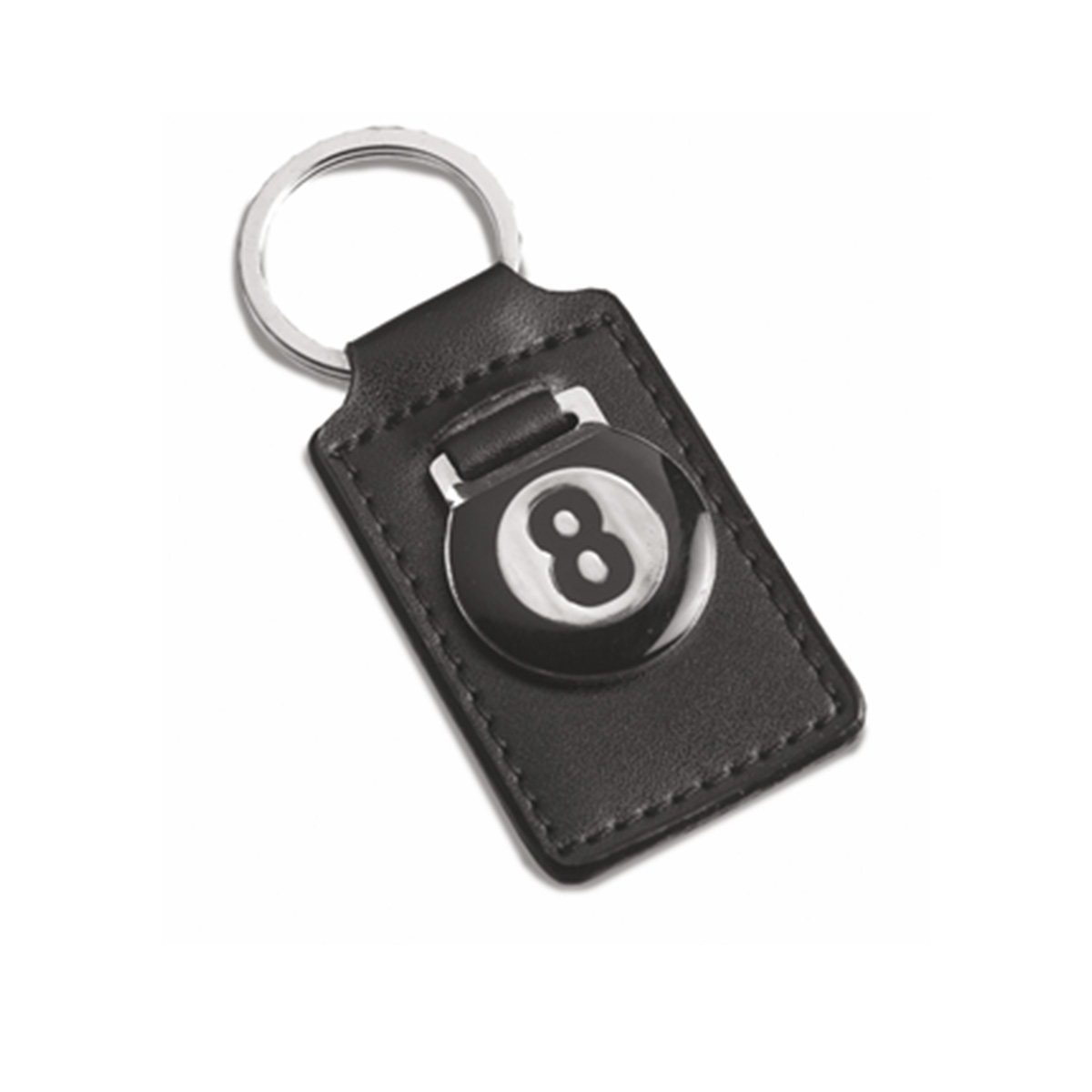 8 Ball Leatherette Keychain
