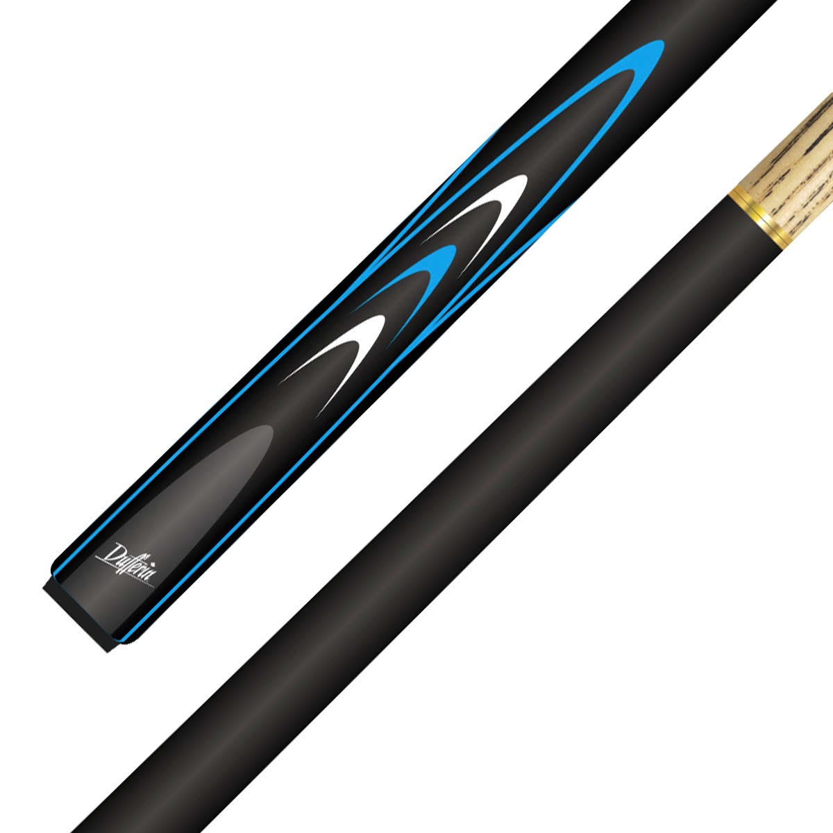 Dufferin Aggressor Snooker Cue with Ash Shaft in Blue, Red or Purple