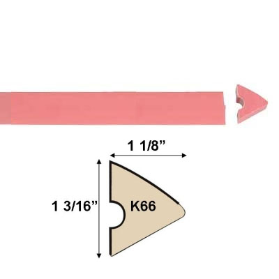 Replacement Rubber Cushion K66 8' V-Shaped Set of 6