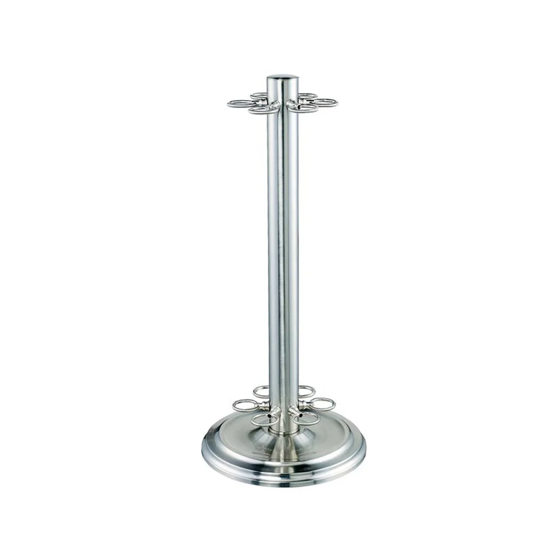Metal Cue Stand Brushed Nickel