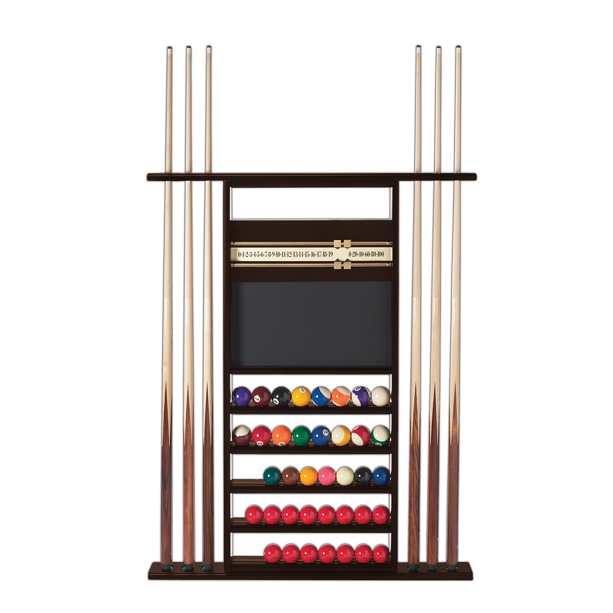 Herrington 4 in 1 Birch Combo Cue Rack