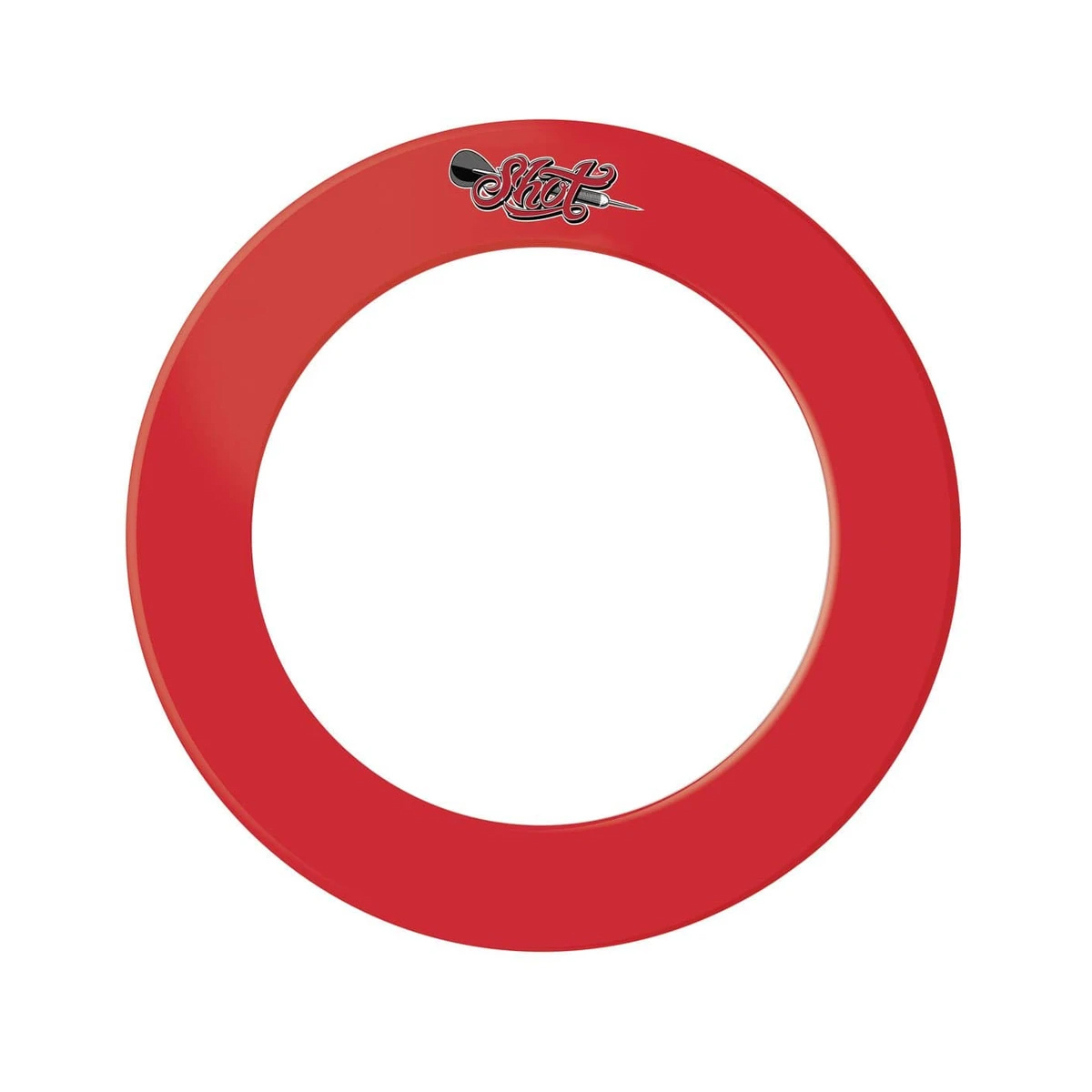Shot 1 Piece Dartboard Surround - Red
