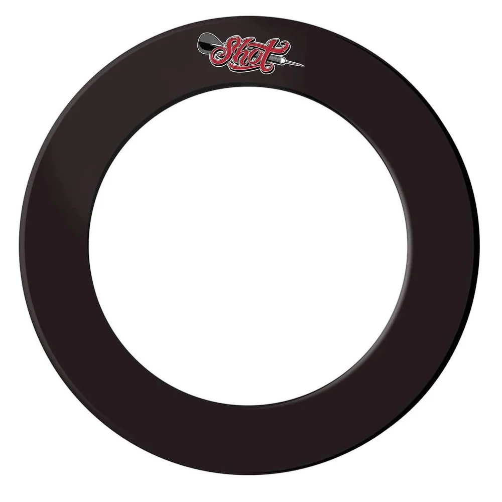Shot 1 Piece Dartboard Surround - Black