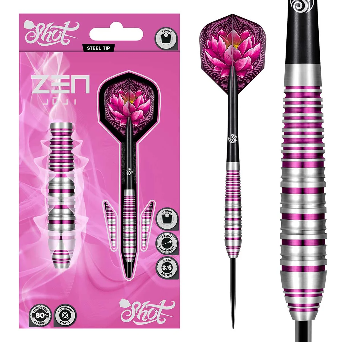 Shot Zen Juji 80% Tungsten Dart Set (3 weights)