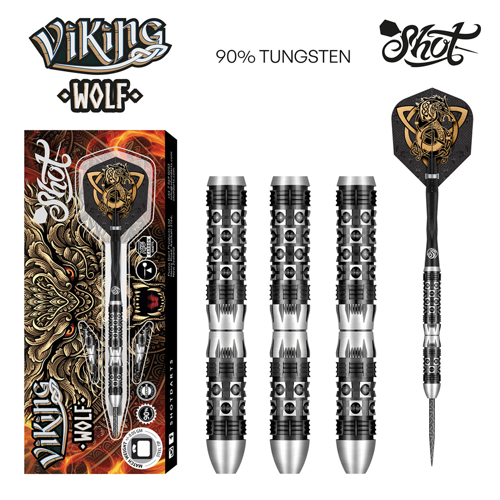 Shot Viking Wolf 90% Tungsten Dart Set