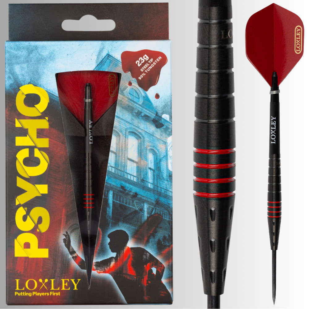 Loxley Psycho 90% Tungsten Darts - 23grams