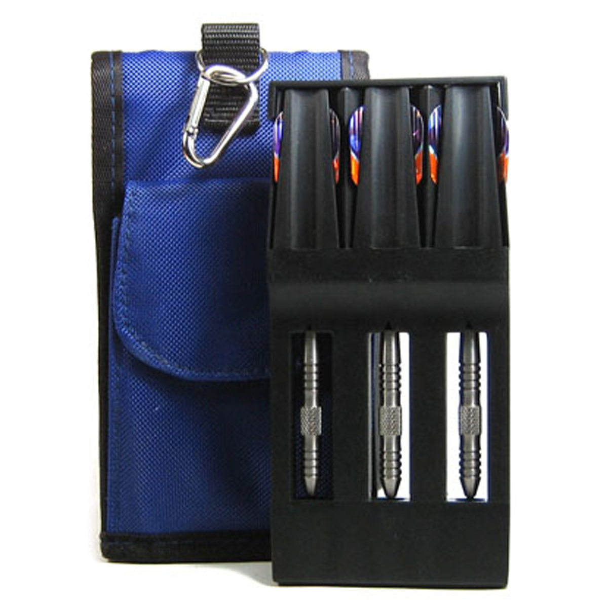 180 Case Aurora Flip Dart Case - Mica Blue with Plastic Insert