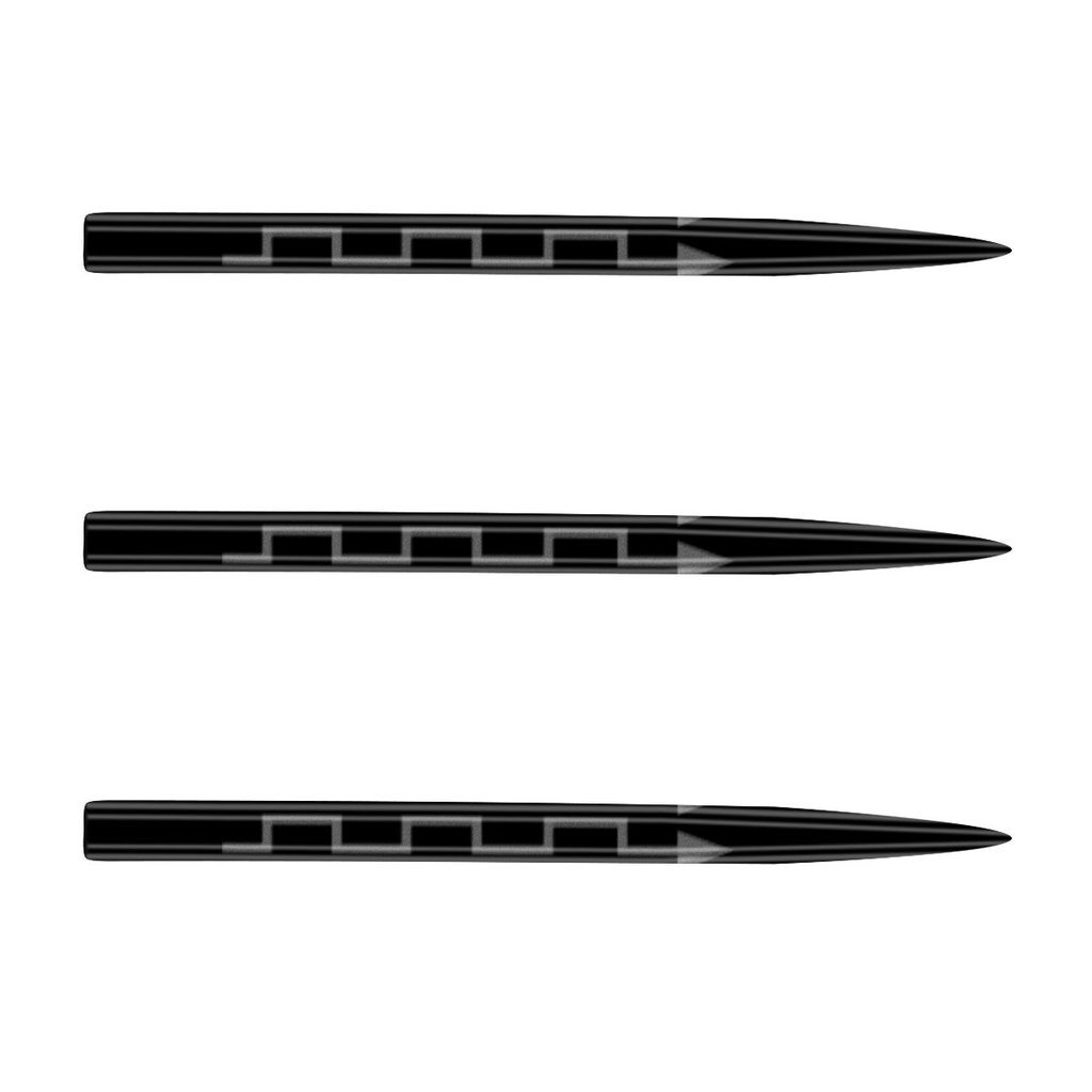 Shot Roman Empire Steel-Tip Engraved Dart Points (35mm) - Black