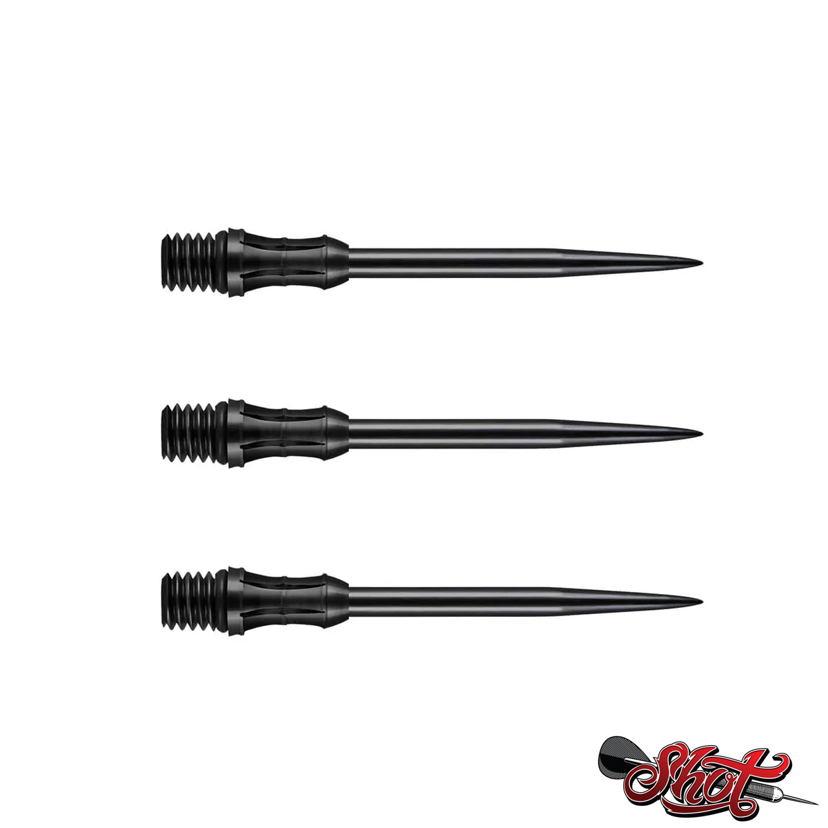 Shot Crown Titanium Coated Dart Conversion Point - Black