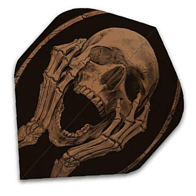 Alchemy Copper Screaming Skull Standard Dart Flights