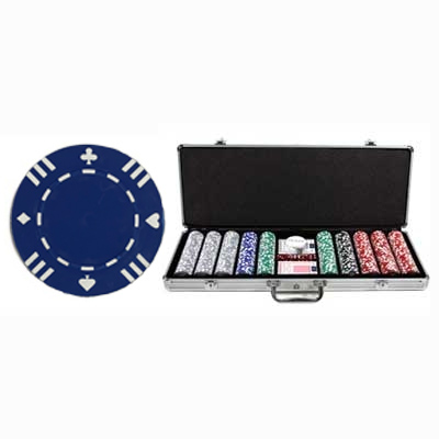 500 Piece 13.5 Gram Pro Clay Double Suited Poker Chip Set