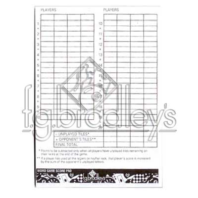 Word Game Scorepads (50pack)